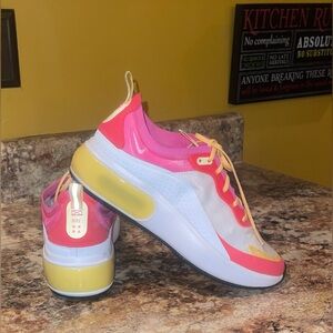 Nike White and Pink Sneakers